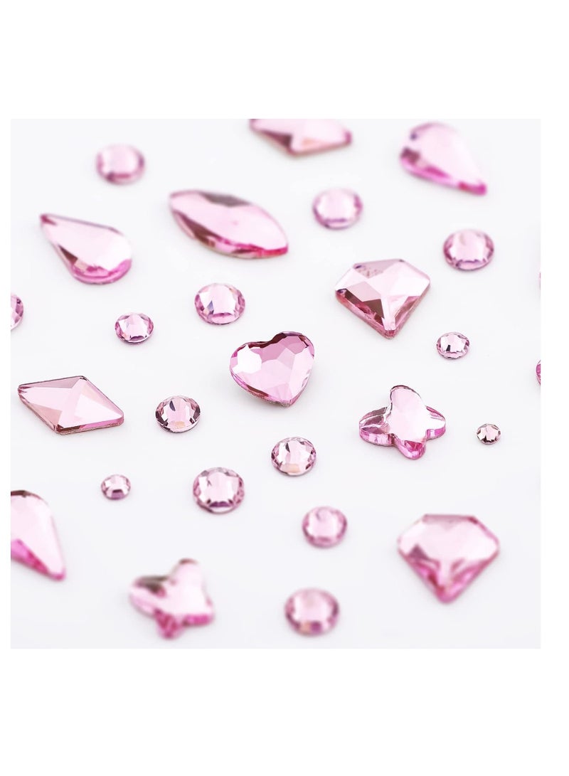 KASTWAVE Nail Rhinestones Nail Art Gemstones, 660PCS 3D Multi Shapes Flatback Nail Crystals Diamonds for Nail Design, Sparkle Nail Beads with Wax Pen for DIY Craft Makeup Dressup Manicure Decoration - Image 5