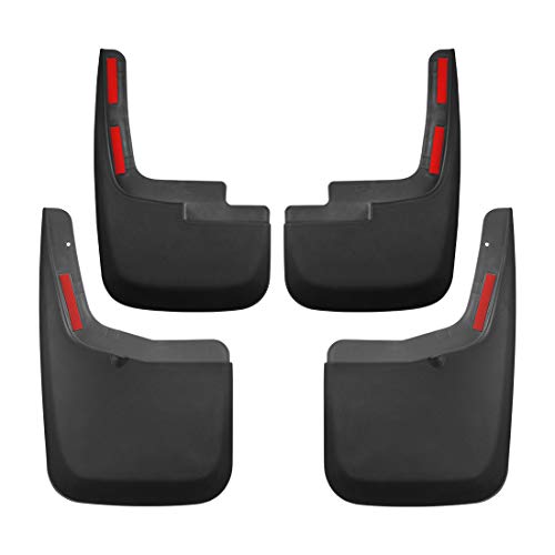 Tecoom Mud Flaps Splash Guards Compatible with 20152020 Ford F150 with Wheel Lip Molding Front and Rear 4pcs Set ABS Molded