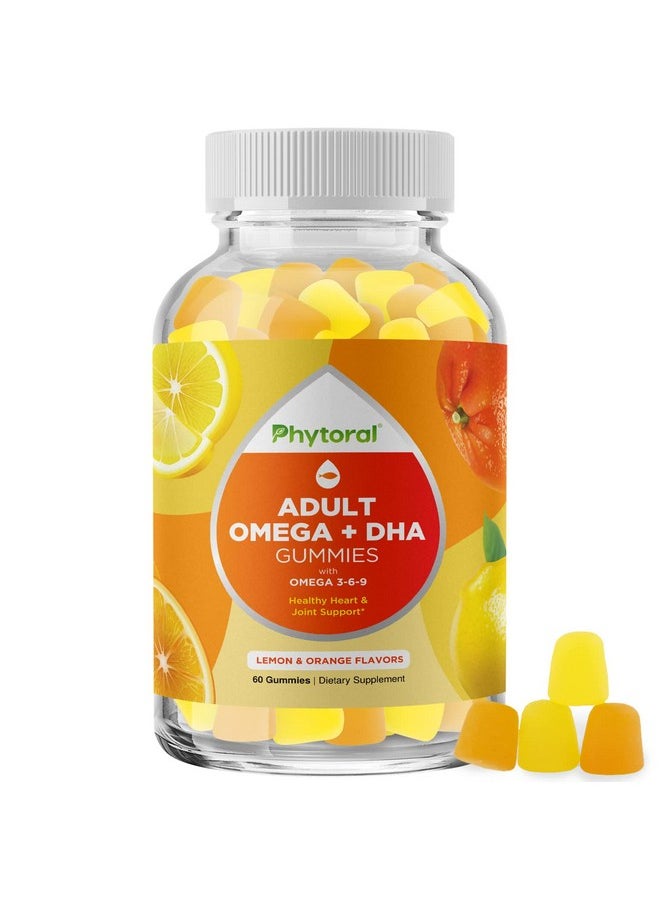 Phytoral Dha Omega 3 Gummies For Adults Delicious Vegetarian Omega 3 Supplement And Natural Gummy Vitamin With Plant Based Omega 3 6 9 Chia Seed Based Epa Dha Omega 3 Supplement With Essential Fatty Acids  - Image 2