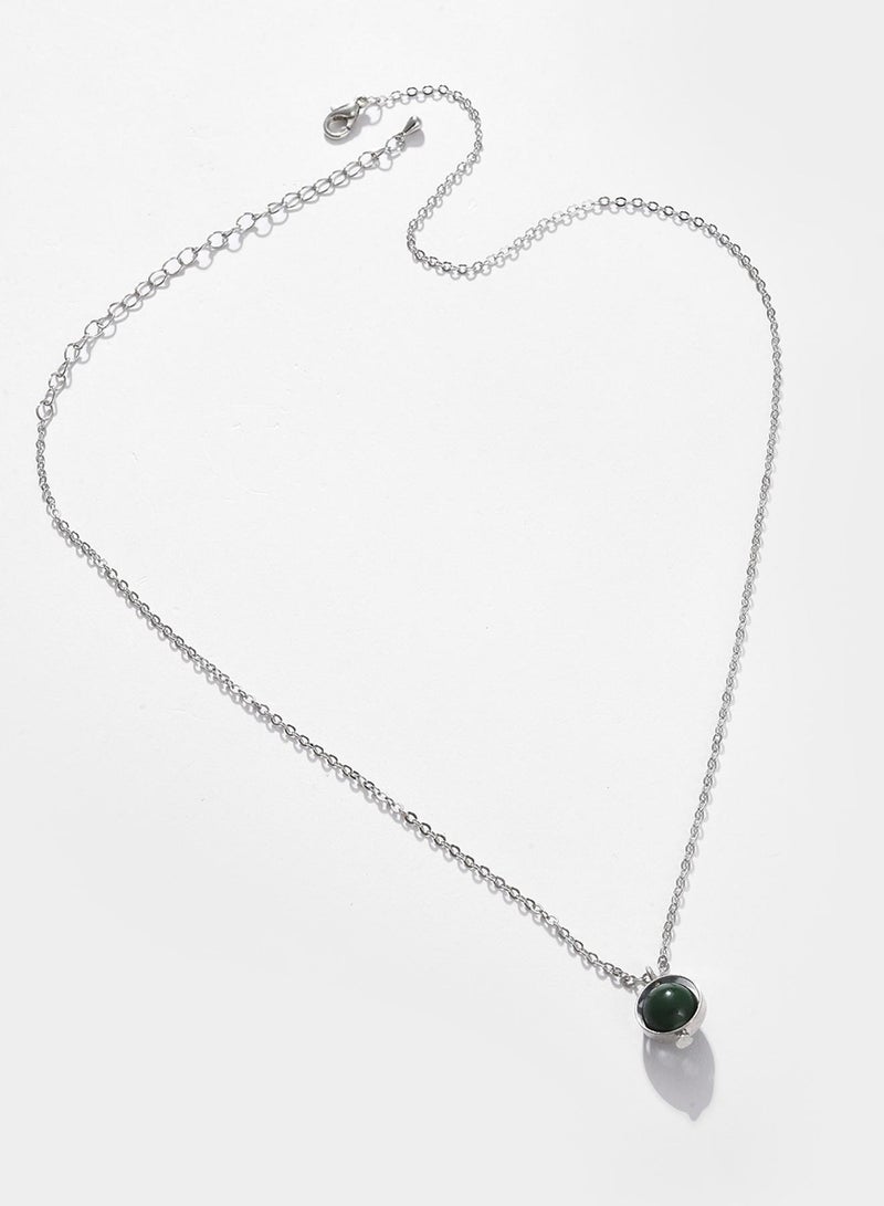 SOHI Green Artificial Chain Necklace Jewellery - Image 1