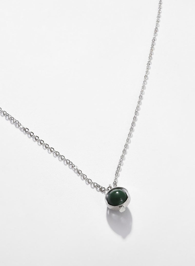 SOHI Green Artificial Chain Necklace Jewellery - Image 4
