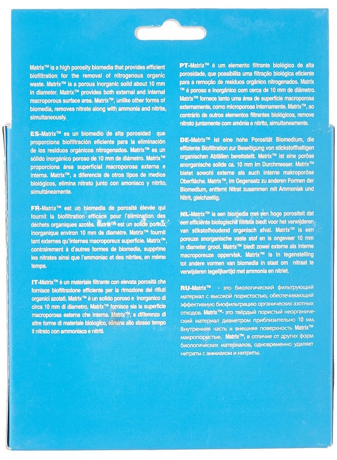 سي تشيم مرشح بيولوجي عالي السعة من Seachem Matrix - ترشيح المياه البحرية والمياه العذبة والمد والجزر، أبيض - Image 2