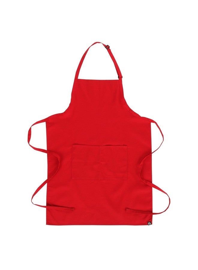 Chef Works Unisex Butcher Apron, Red, One Size - Image 3