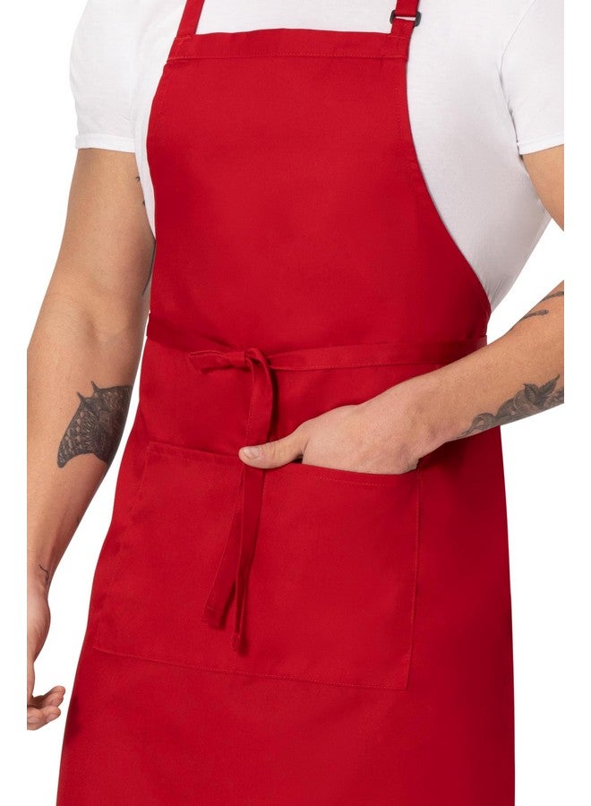 Chef Works Unisex Butcher Apron, Red, One Size - Image 1
