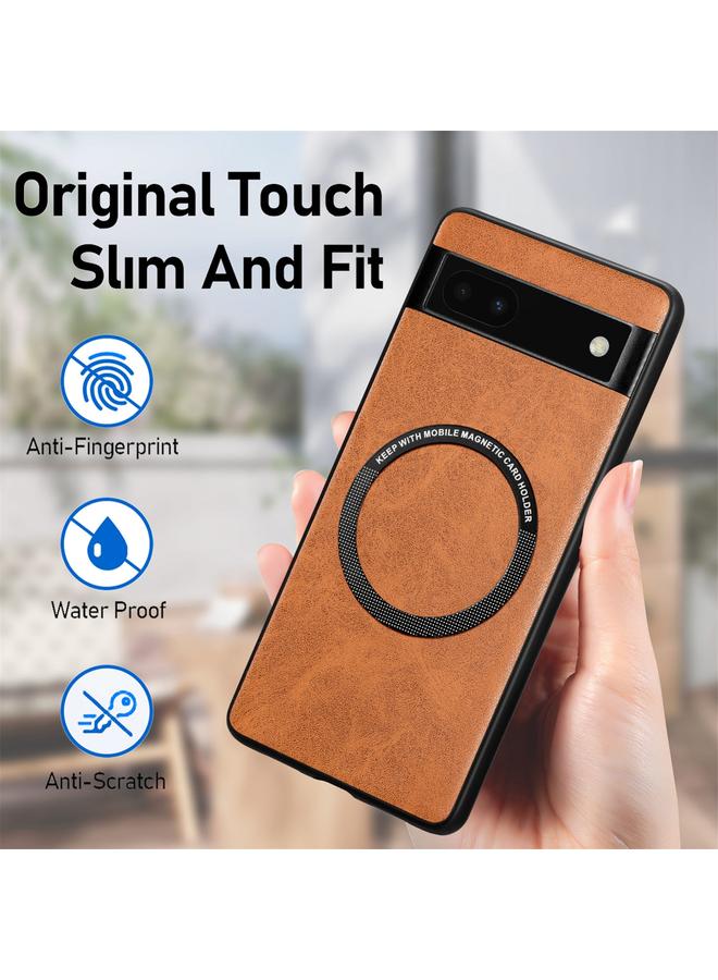 S-TOP Case For Google Pixel 6 Solid Color Leather Skin Back Cover Phone Case - Image 5