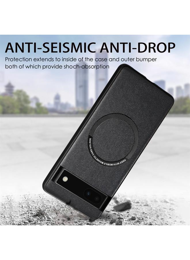 S-TOP Case For Google Pixel 6 Solid Color Leather Skin Back Cover Phone Case - Image 4