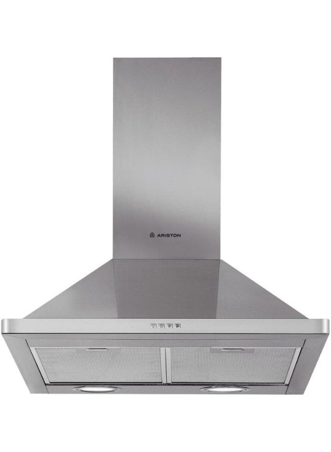 أريستون Ariston Free-Standing Wall Mounted Chimney Cooker Hood â€“ 3 Speeds â€“ Inox Wall Fixed AHPN6.4FLMX/1 Steel - Image 1
