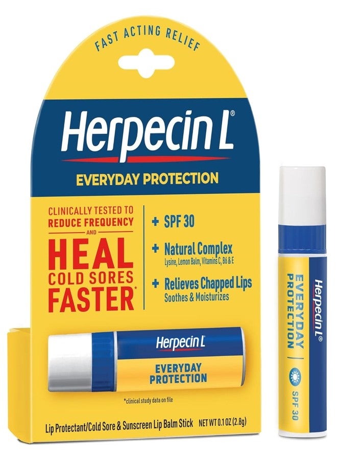 herpecin l Herpecin-L Lip Balm Stick, 30 SPF, 0.1 Ounce (Pack of 2) - Image 1