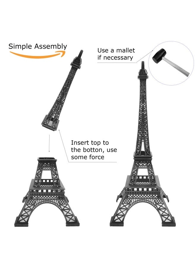 allgala 38Cm Eiffel Tower Statue Decor Alloy Metal Gold - Image 4