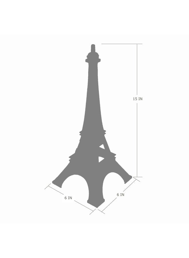 allgala 38Cm Eiffel Tower Statue Decor Alloy Metal Gold - Image 3