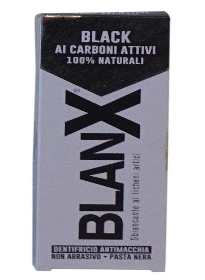 BlanX: "Black" Whitening Black Toothpaste - 2.54 Fluid Ounces (75ml) Tube (Pack of 2) [ Italian Import ] - Image 2