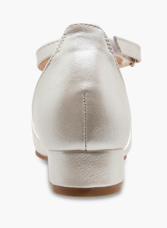 Flora Bella By Shoexpress Flora Bella Girls Embellished Bow Ballerina With Block Heel - Image 5