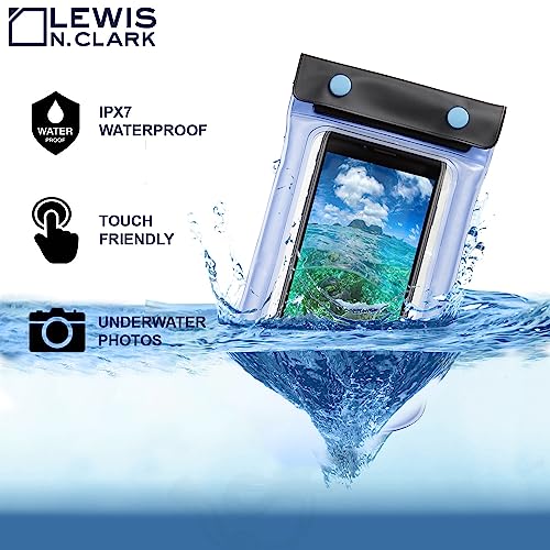 Lewis N. Clark WaterSeals Triple Seal Floating Waterproof Pouch + Dry Bag for Cell Phone, Great for Kayak, Canoe, Pool, Beach, Blue (5.5X4.25) - Image 5