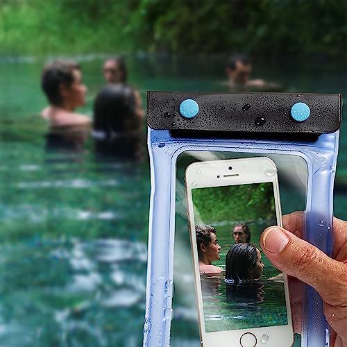 Lewis N. Clark WaterSeals Triple Seal Floating Waterproof Pouch + Dry Bag for Cell Phone, Great for Kayak, Canoe, Pool, Beach, Blue (5.5X4.25) - Image 2