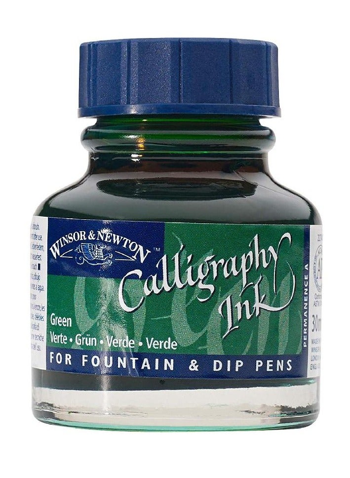 WINSOR & NEWTON Ink for Calligraphy Pen Green
