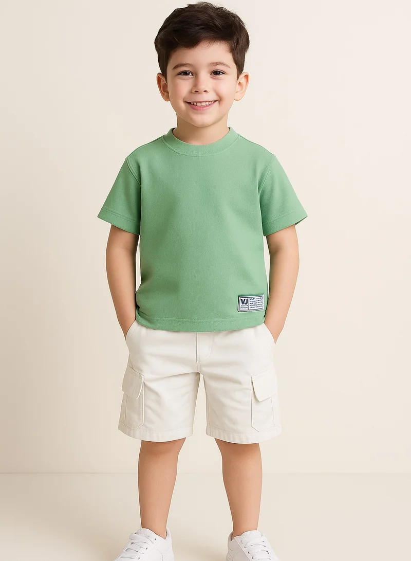 فكتور اند جين Junior Boys Cotton Tee - Fresh Green
