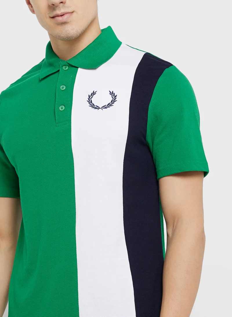 سفنتي فايف Colorblock Emblem Panel Polo Shirt