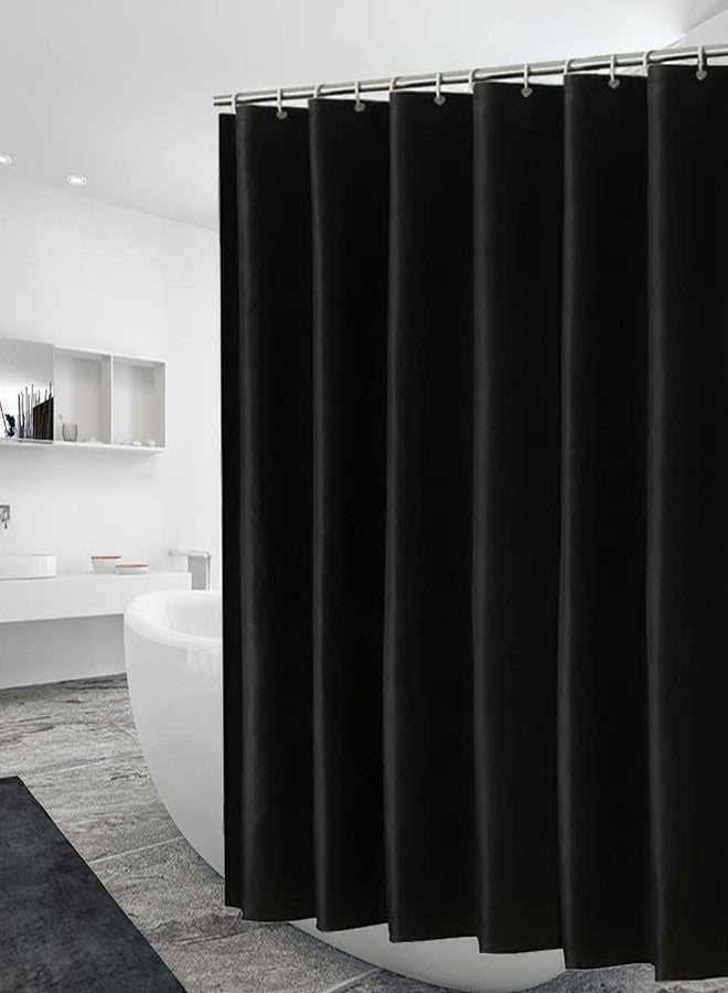 FINEBAT ستارة دش فايبات 72 × 72، بلاستيك مقاوم للماء، ستارة دش خفيفة الوزن 4G للحمام، مع ثقوب علوية و3 أوزان مغناطيسية ثقيلة - Image 1