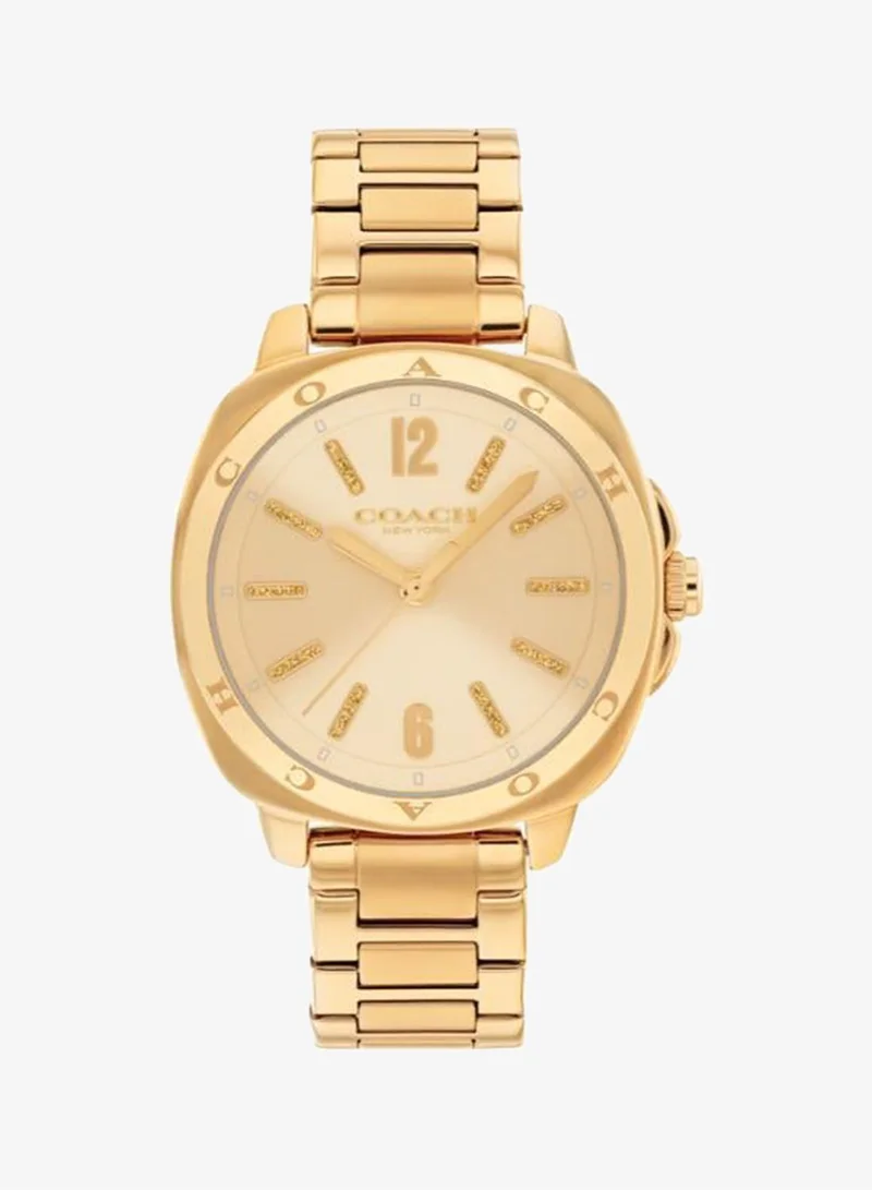 Coach Kitt Gold-Tone Steel 34mm Watch