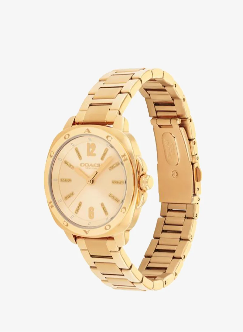 Coach Kitt Gold-Tone Steel 34mm Watch