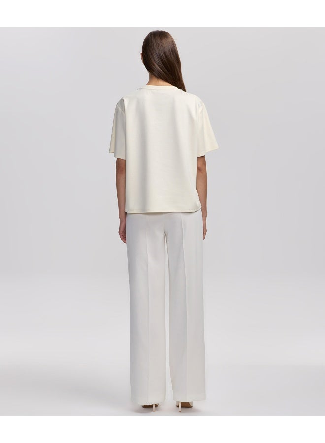 Ipekyol T-Shirt Embellished With Rhinestones  - Image 5