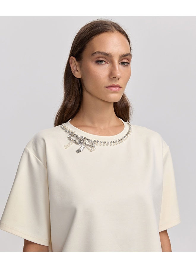Ipekyol T-Shirt Embellished With Rhinestones  - Image 4