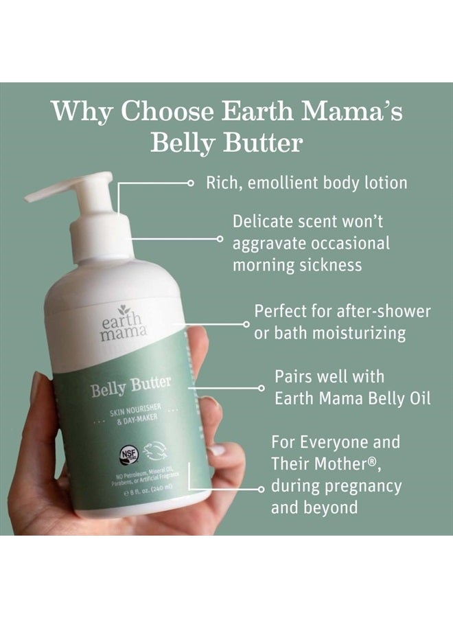 Earth Mama Belly Butter, Maternity Moisturizer for Dry Skin | Lotion for Pregnancy and Postpartum Recovery Self Care, Body Cream with Aloe, Fragrance Free, 8-Fluid Ounce - Image 2