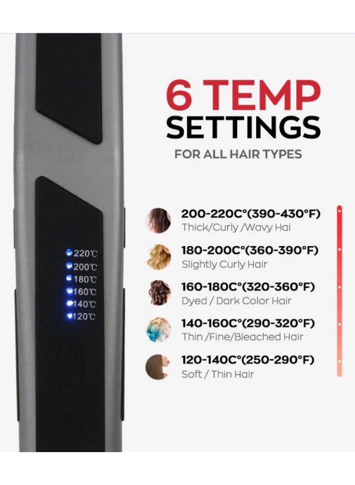 مشط فرد الشعر – للاستخدام الرطب والجاف، جهاز 2 في 1 لفرد وتجعيد الشعر، عناية بالشعر بدون تلف، تصفيف سهل للمستخدمين الكسالى - Image 4