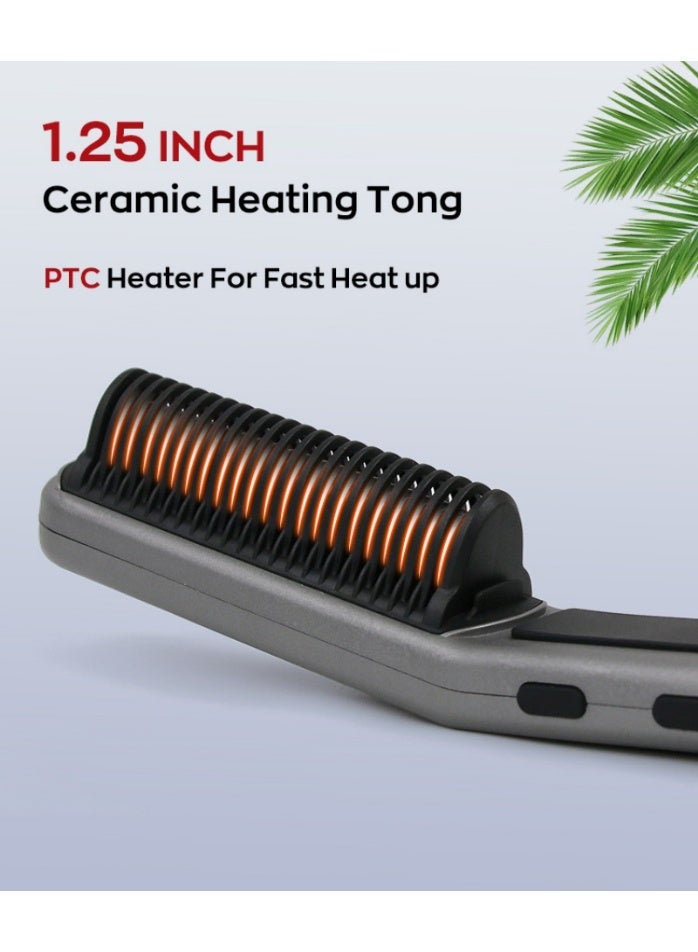 مشط فرد الشعر – للاستخدام الرطب والجاف، جهاز 2 في 1 لفرد وتجعيد الشعر، عناية بالشعر بدون تلف، تصفيف سهل للمستخدمين الكسالى - Image 5