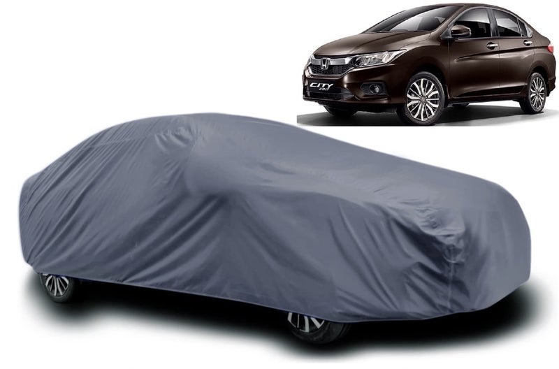 PODWILS City Zx Car Cover Waterproof with Triple Stitched Fully Elastic Ultra Surface Body Protection (Grey) - Image 1