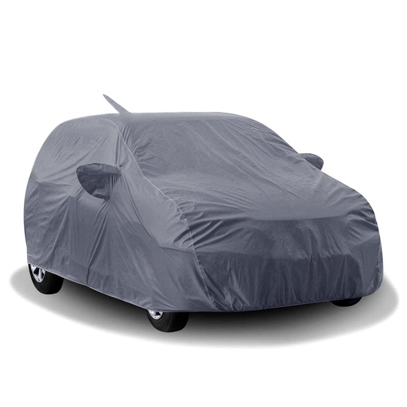 PODWILS City Zx Car Cover Waterproof with Triple Stitched Fully Elastic Ultra Surface Body Protection (Grey) - Image 3