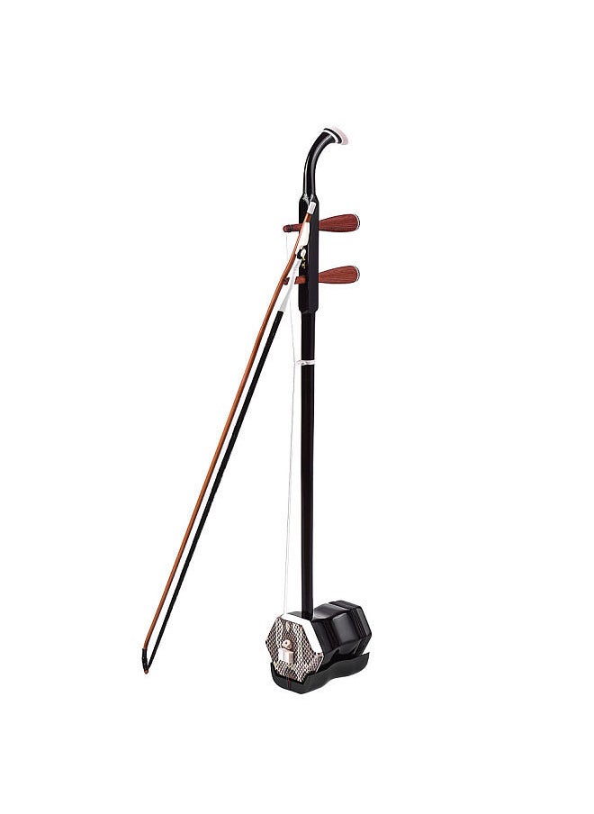 Solidwood Erhu Chinese 2-String Violin Fiddle Stringed Musical Instrument Dark Coffee