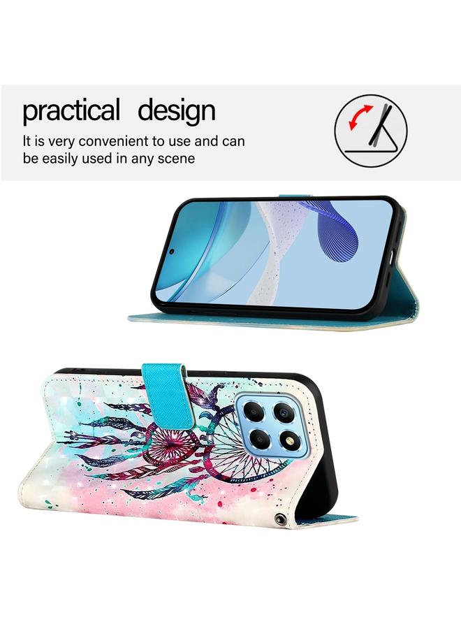 S-TOP Case For Honor X8 5G / X8a / X6 / X6s Global 3D Painting Horizontal Flip Leather Phone Case - Image 3