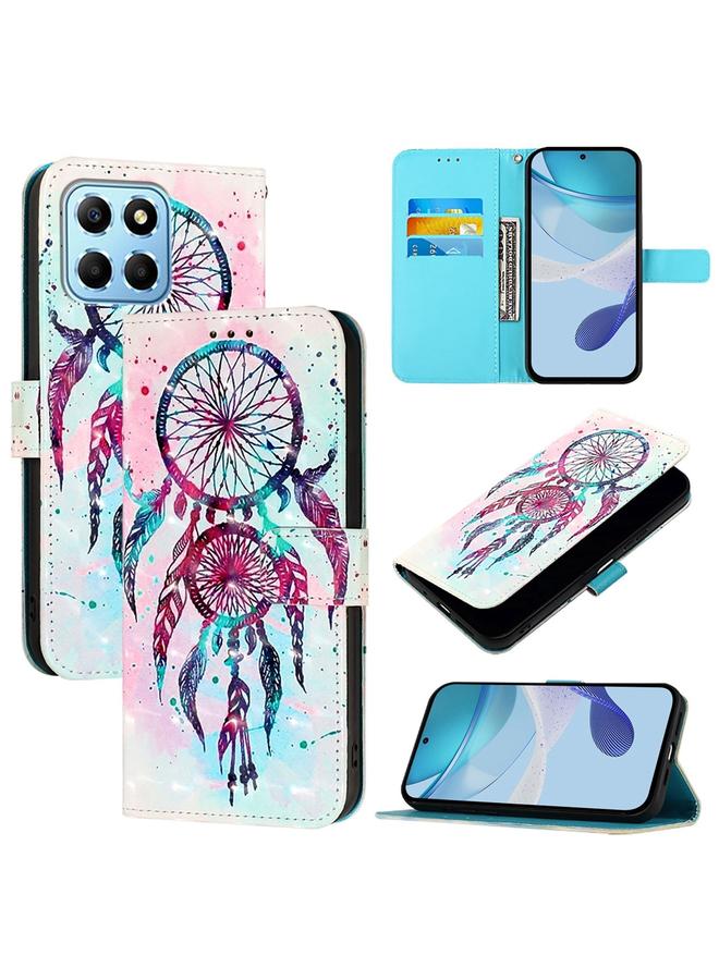 S-TOP Case For Honor X8 5G / X8a / X6 / X6s Global 3D Painting Horizontal Flip Leather Phone Case - Image 1