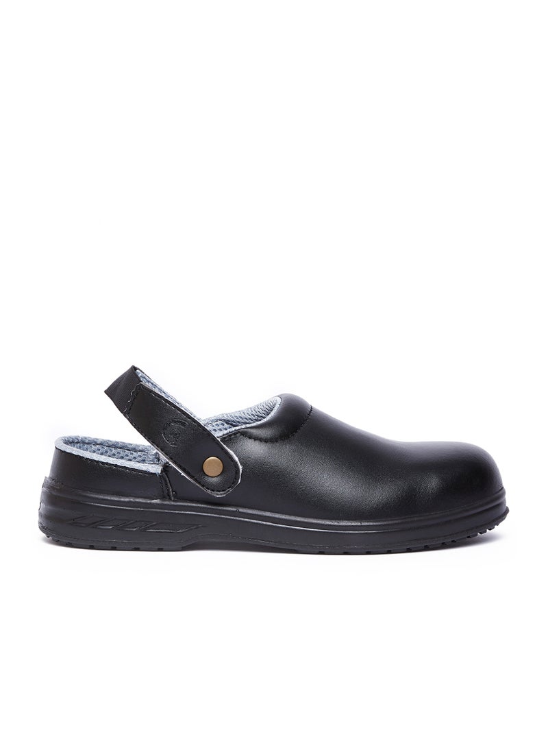 Gladiator 4020 Men’s Steel Toe Chef Safety Clogs, Black, EX SBP, Slip-On - Image 2