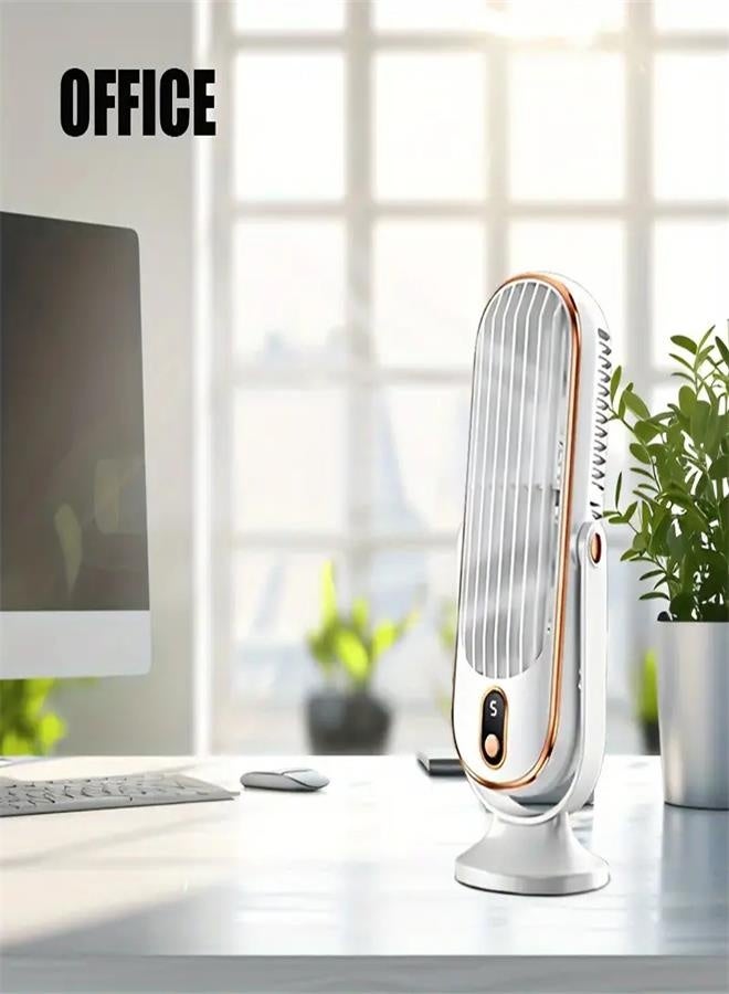 Desktop portable small fan USB rechargeable car household shaking head fan mini electric fan - Image 2