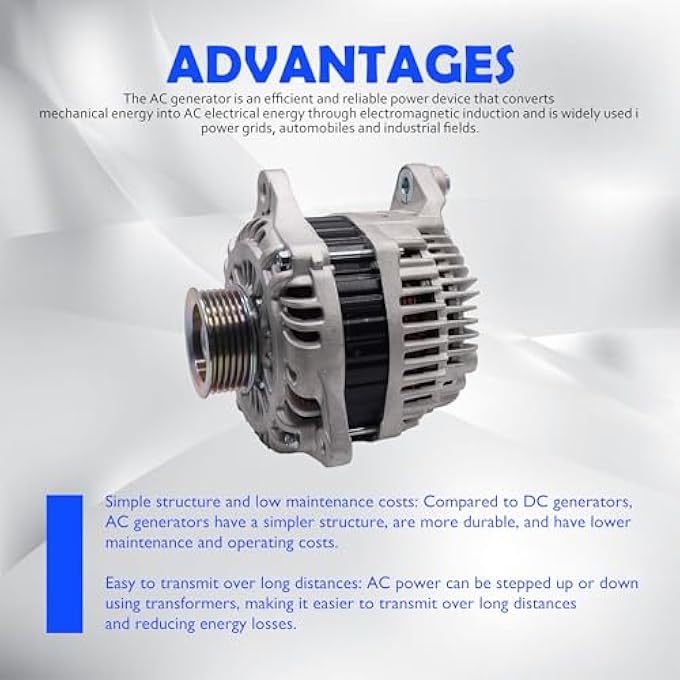 OXCANO 11315N Alternator Compatible with Infiniti G25 2011 2012 2.5L, M35 2006 2007 2008 V6 3.5L Replacement for A3TJ0691 - Image 4