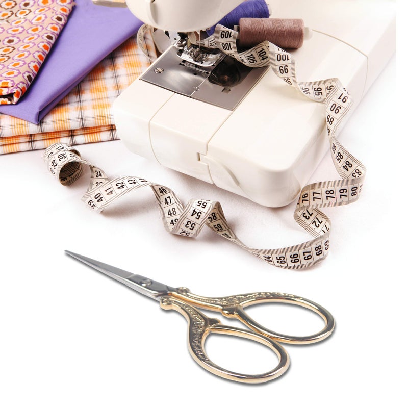 Hisuper Embroidery Scissors with Leather Scissor Cover Small 3.6 inch Sewing Craft Sharp Scissors for Fabric Cutting Paper Crafting Office Scissor Sewing Handicrafts Tool - Image 5