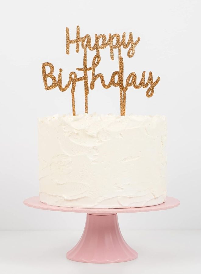 Meri Meri Happy Birthday Glitter Toppers - Image 1