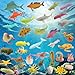 Pinowu Ocean Sea Animal Figurines 50pcs Assorted Mini Vinyl Rubber Animal Toy Set Realistic Sea Creature Bath Toy for Child Party Favors Gift Cupcake Topper Education Sensory Bin Filler - Image 4