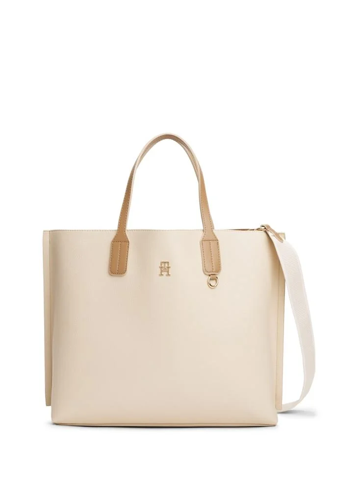 تومي هيلفيغر Logo Detail Top Handle Satchels