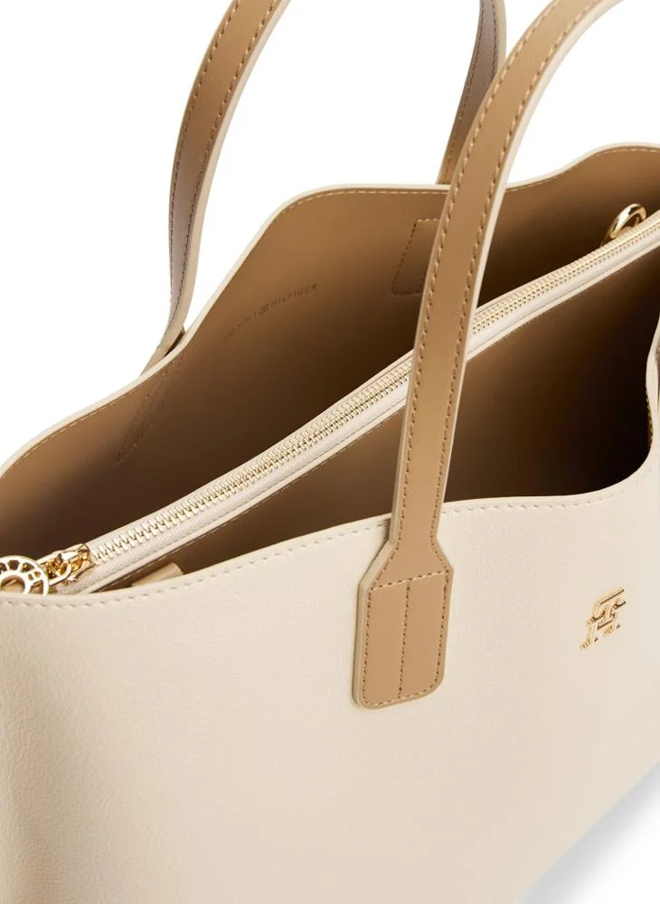 TOMMY HILFIGER Logo Detail Top Handle Satchels