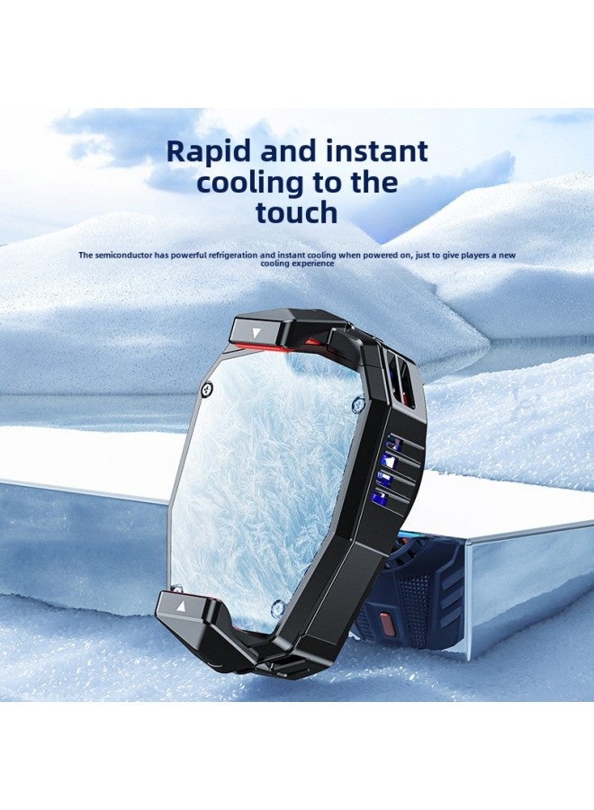 The X119 Mobile Phone Radiator Semiconductor Three-gear Refrigeration Cooling Game E-sports Live Universal Advantage In Stock-Color:X57 [black]  - Image 3