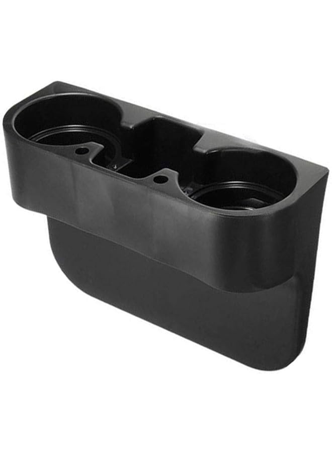 الكبريت حامل أكواب ومنظم للسيارة - لون أسود - Image 1