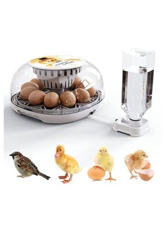 12 Eggs Automatic Egg Incubator Digital Hatching Eggs with Fully Automatic Turner, Poultry Hatching Machine with Humidity Control for Chicken Quail Duck Goose Pigeon Birds Eggs
