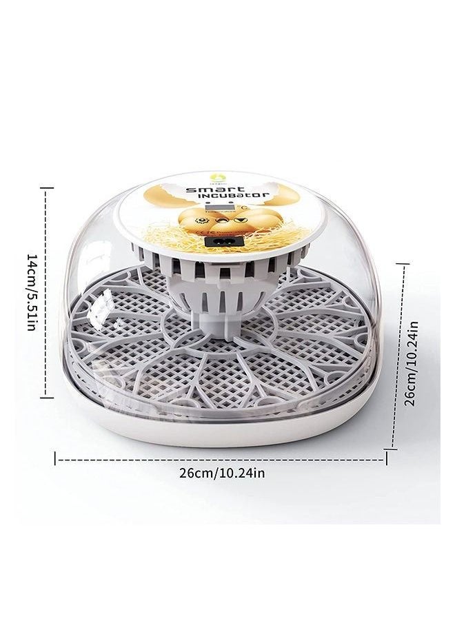 Generic - 12 Eggs Automatic Egg Incubator Digital Hatching Eggs with Fully Automatic Turner, Poultry Hatching Machine with Humidity Control for Chicken Quail Duck Goose Pigeon Birds Eggs - Image 1