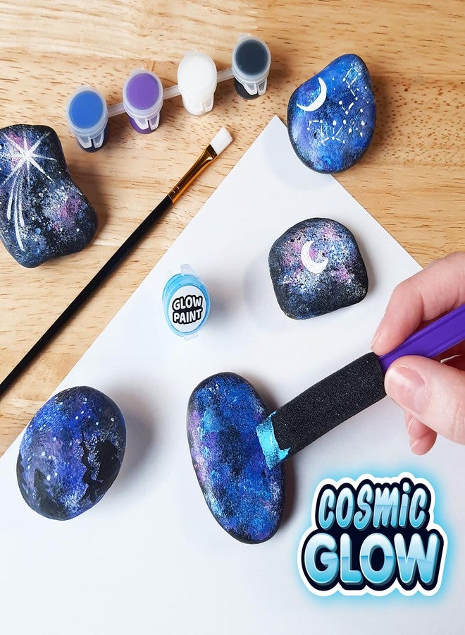 ArtSkills Rock Painting Kit with Geode, Mandala & Glow in The Dark Rock Painting, Arts and Crafts for Kids - Image 4
