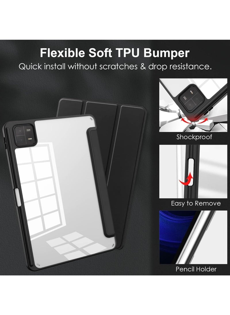 Arabest Xiaomi Pad 6 /Pad 6 Pro cover,Hard Shell Smart Cover Protective Slim Case for Xiaomi Mi Pad 6 /Pad 6 Pro Black - Image 4