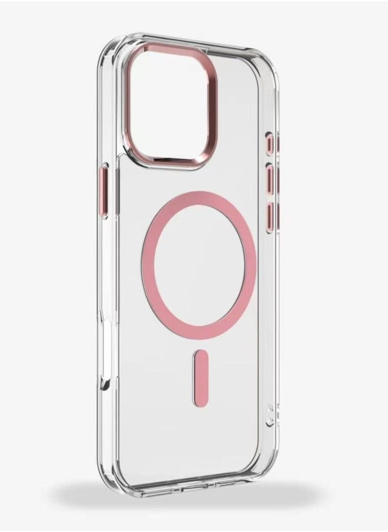 Generic - Back Cover for Apple 16 Pro Max Camera Lens pink Anti-drop Stylish Design - Image 1