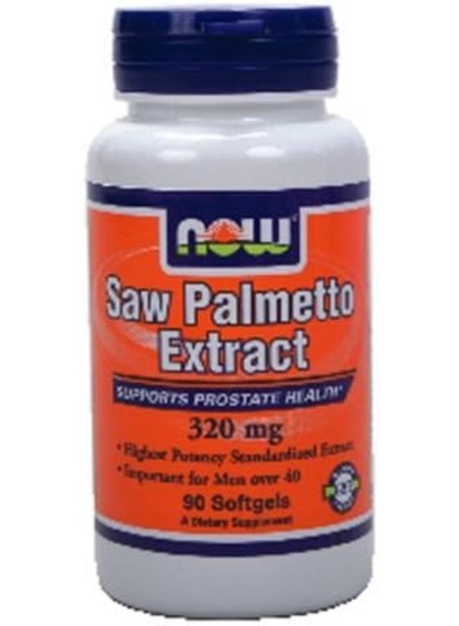 Now Foods Saw Palmetto Extract 320mg, 90 Softgels - Image 2